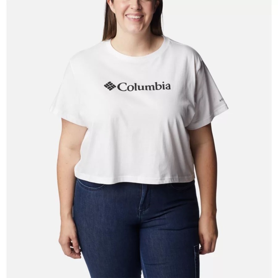 White Columbia Sale Women's North Cascades Cropped Tee Plus Size