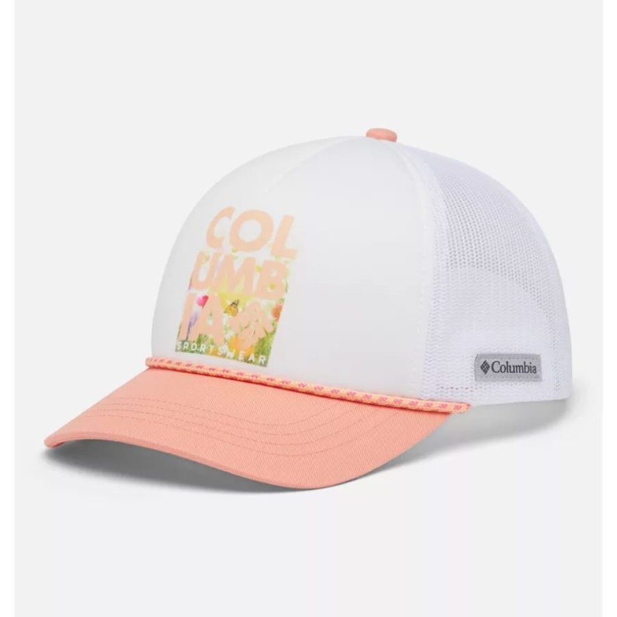 White Floral Blur/White Columbia Sale Women's Columbia Sale Trucker Snapback Hat