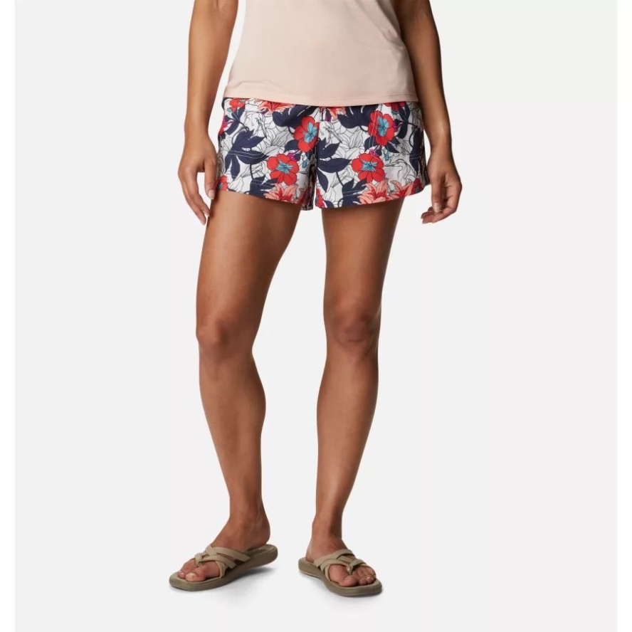 White Lakeshore Floral Multi Columbia Sale Women's Sandy River II Printed Shorts