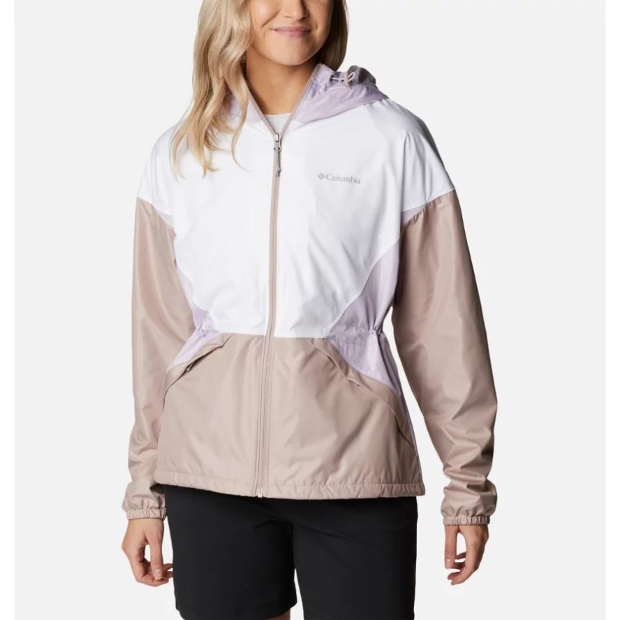 White/Mauve Vapor/Pale Lilac Women's Lime Rock Hill Windbreaker Columbia Sale