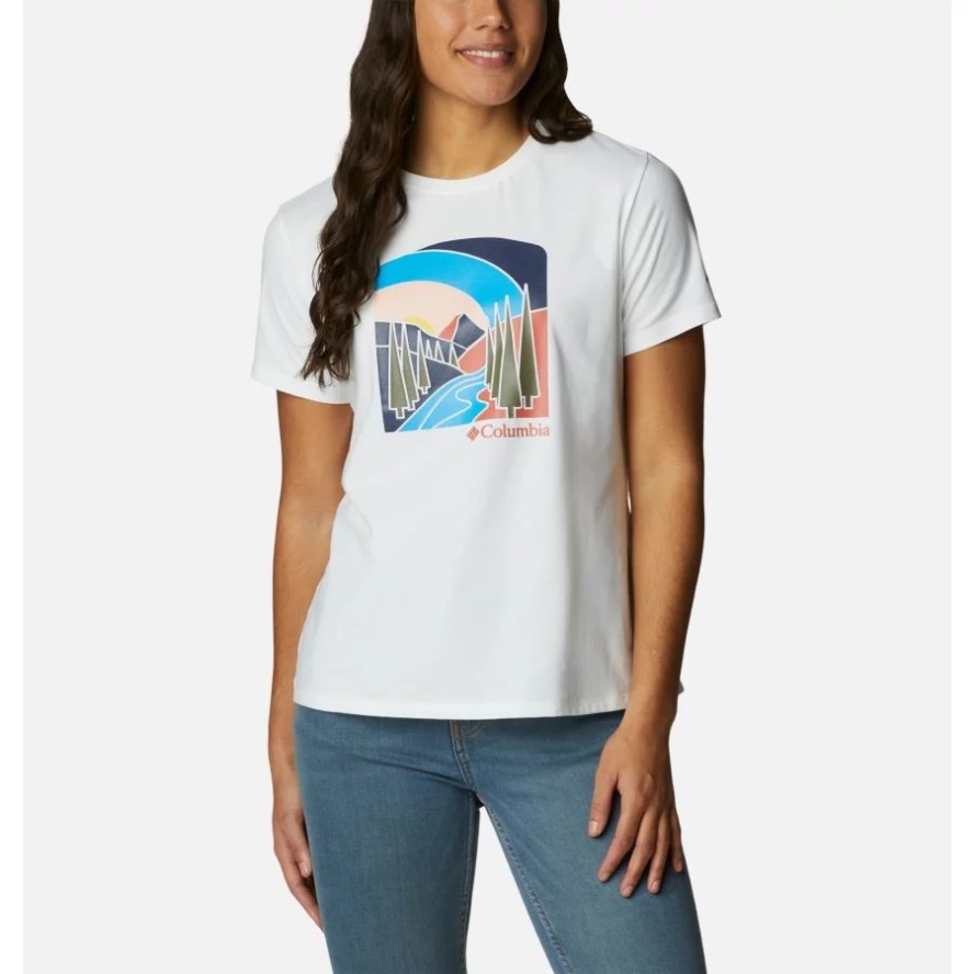 White/Suntrek Hills Women's Sun Trek Graphic T-Shirt II Columbia Sale