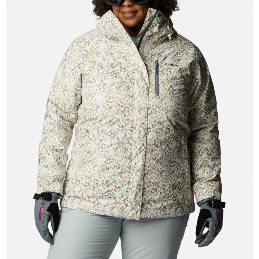 White Terrain Print Columbia Sale Women's Whirlibird IV Interchange Jacket Plus Size