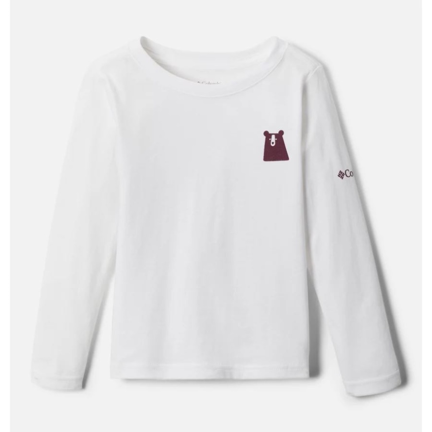White/Winterlands Columbia Sale Girls' Toddler Hazeldel Hill LS Graphic Tee