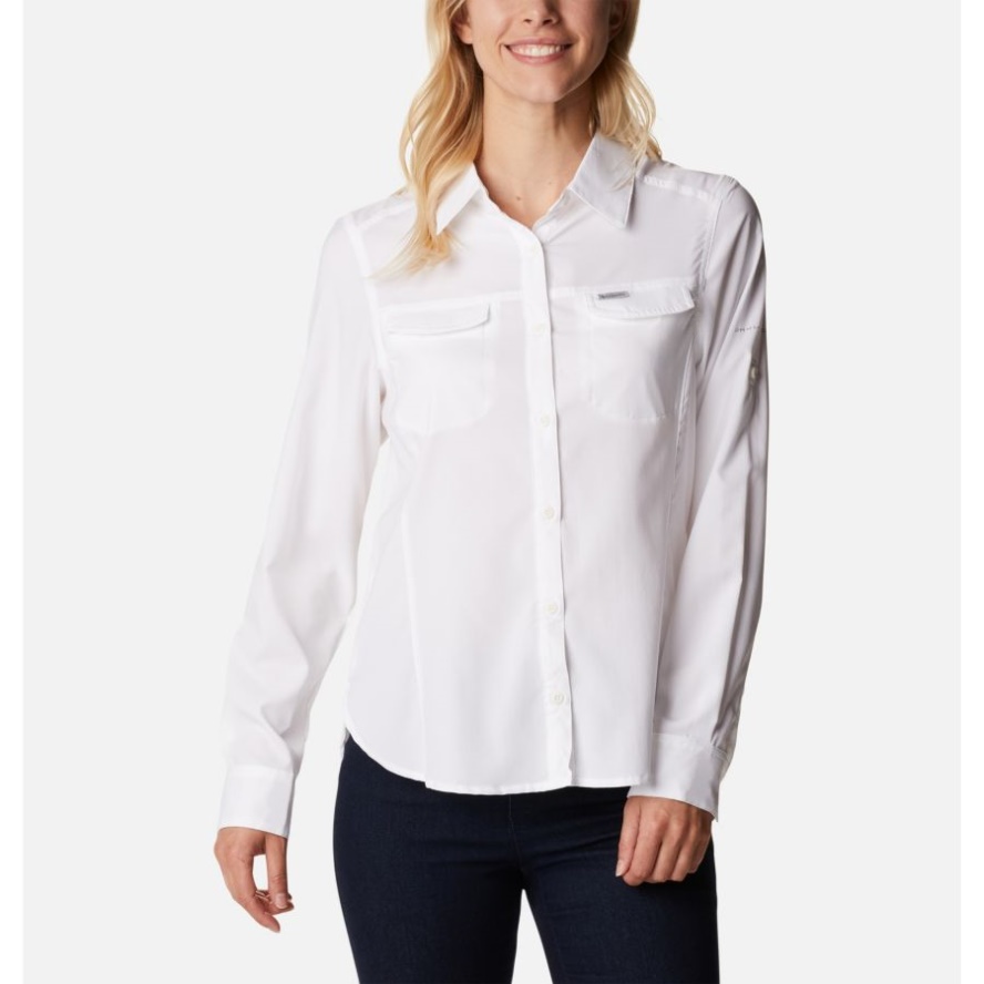 White Women's Silver Ridge Lite Long Sleeve Columbia Sale