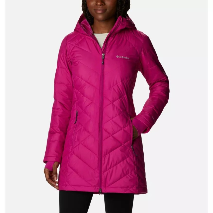 Wild Fuchsia Columbia Sale Women's Heavenly Long Hooded Jacket