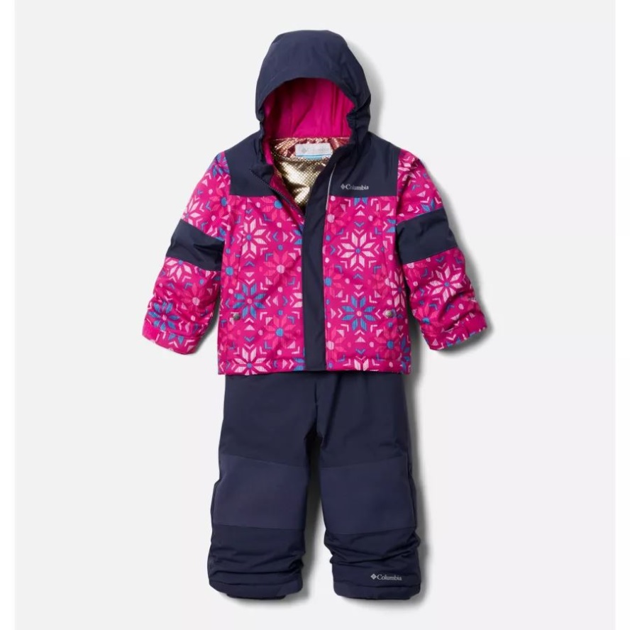 Wild Fuchsia Paperflakes/Nocturnal Toddler Mighty Mogul Omni-Heat Infinity Insulated Set Columbia Sale