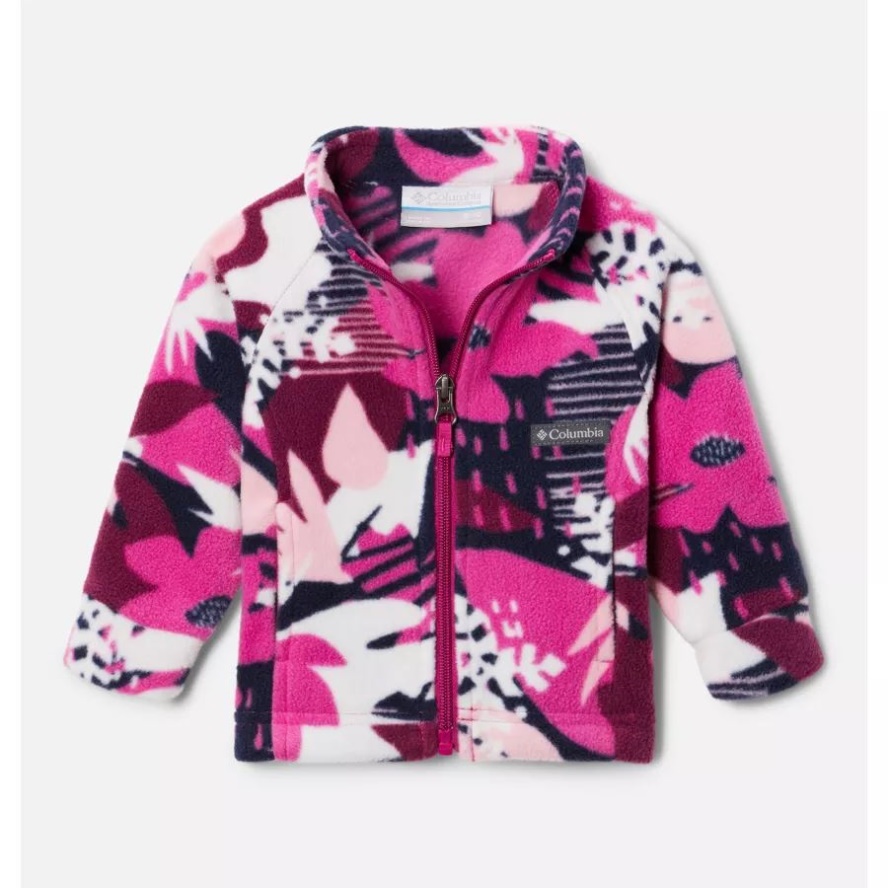 Wild Fuchsia Scraptanical Columbia Sale Girls' Infant Benton Springs II Printed Fleece Jacket