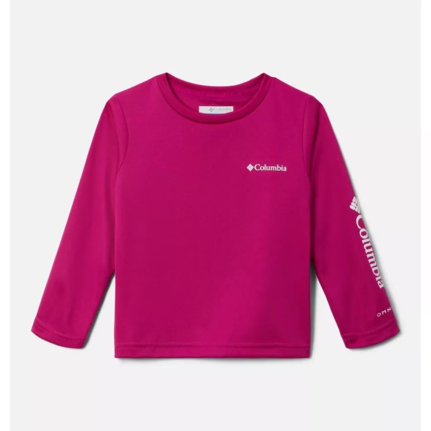 Wild Fuchsia Toddler Fork Stream Long Sleeve Shirt Columbia Sale