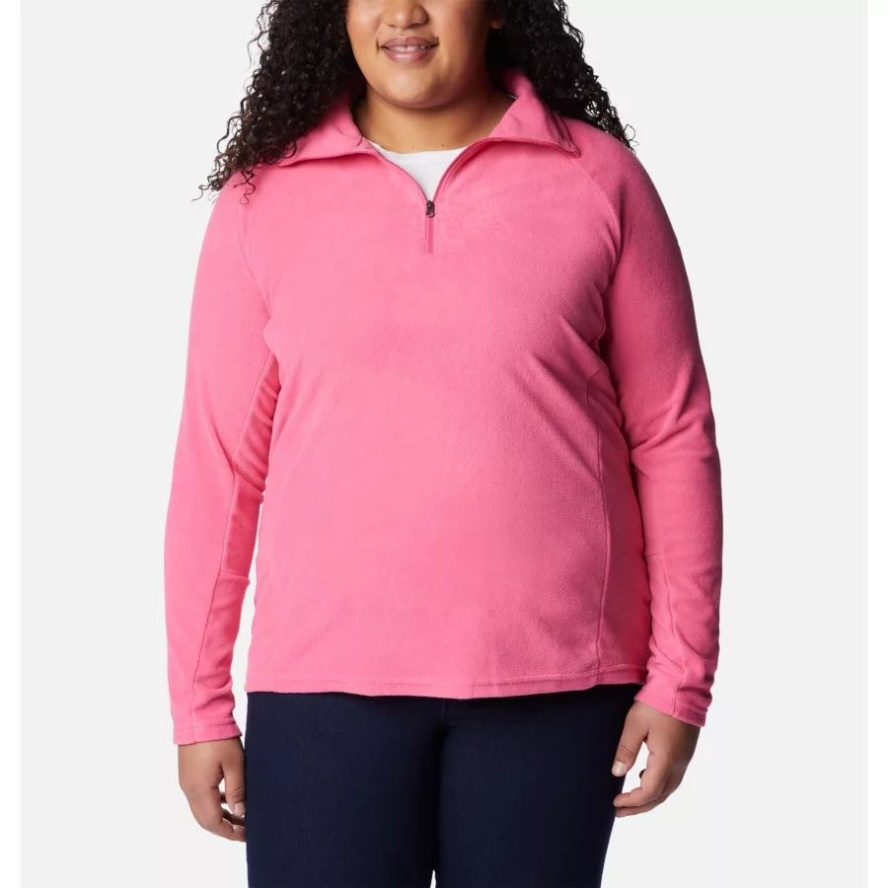 Wild Geranium Columbia Sale Women's Glacial IV 1/2 Zip Plus Size