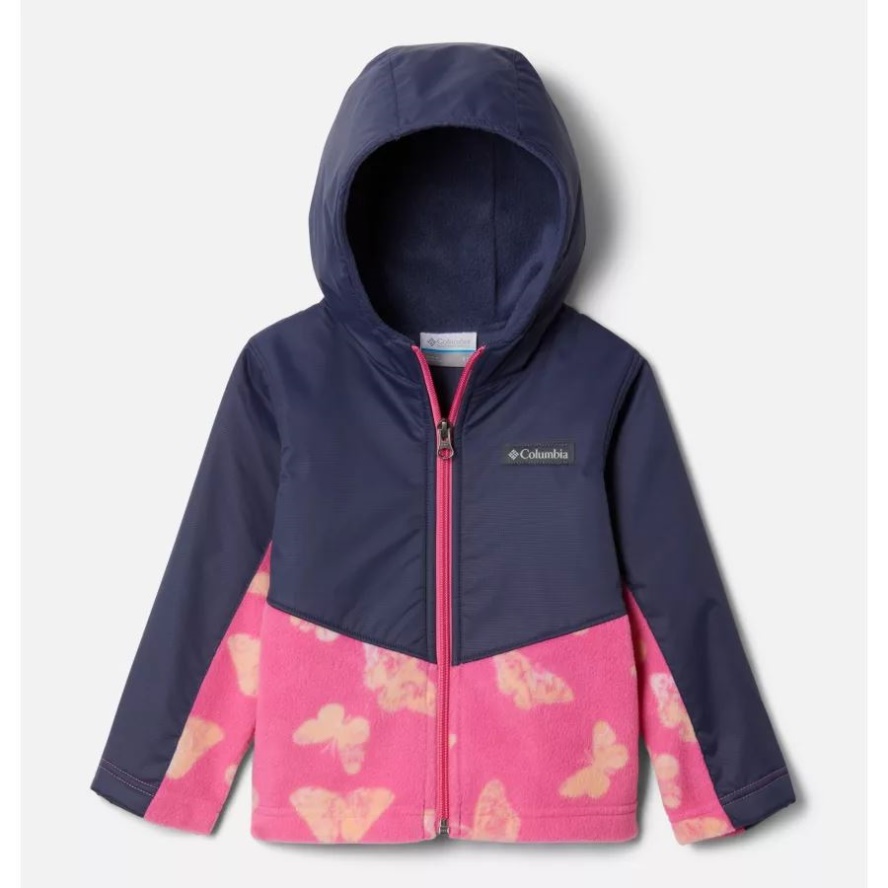 Wild Geranium Flutter Wonder/Nocturnal Columbia Sale Toddler Steens Mt Overlay Hoodie