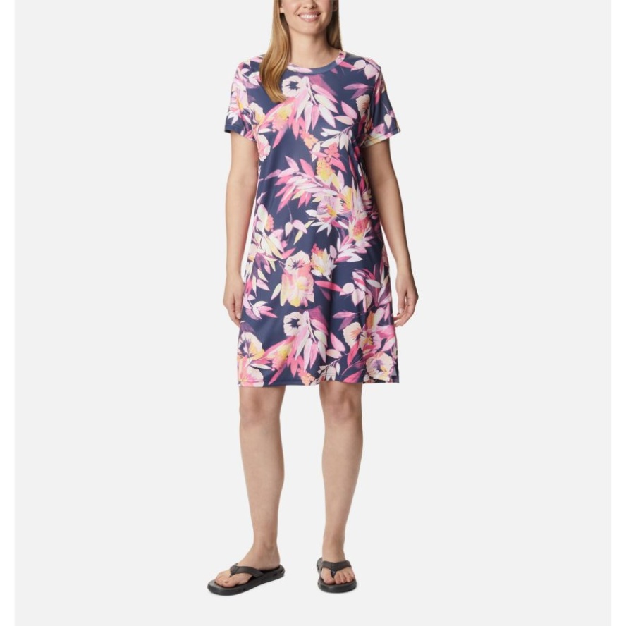 Wild Geranium/Wisterian Columbia Sale Women's Fork Stream Dress