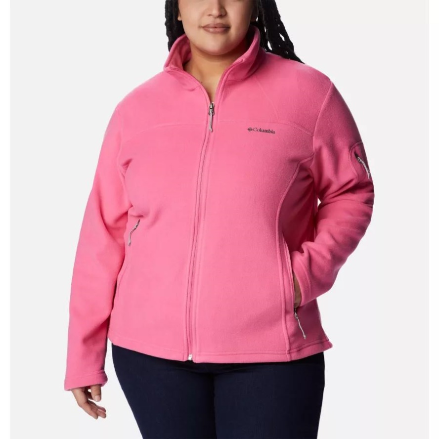 Wild Geranium Women's Fast Trek II Jacket Plus Size Columbia Sale