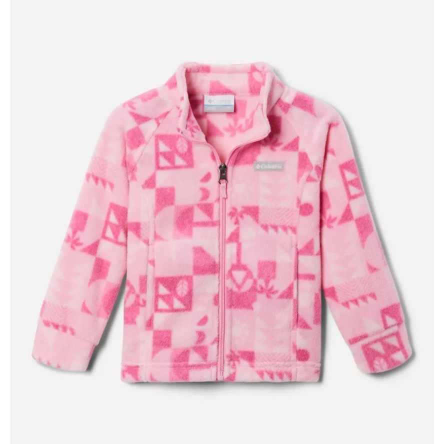 Wild Rose Quest Columbia Sale Girls' Toddler Benton Springs II Printed Fleece Jacket