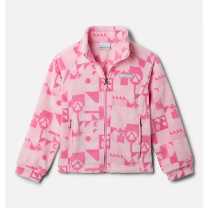 Wild Rose Quest Girls' Benton Springs II Printed Fleece Jacket Columbia Sale