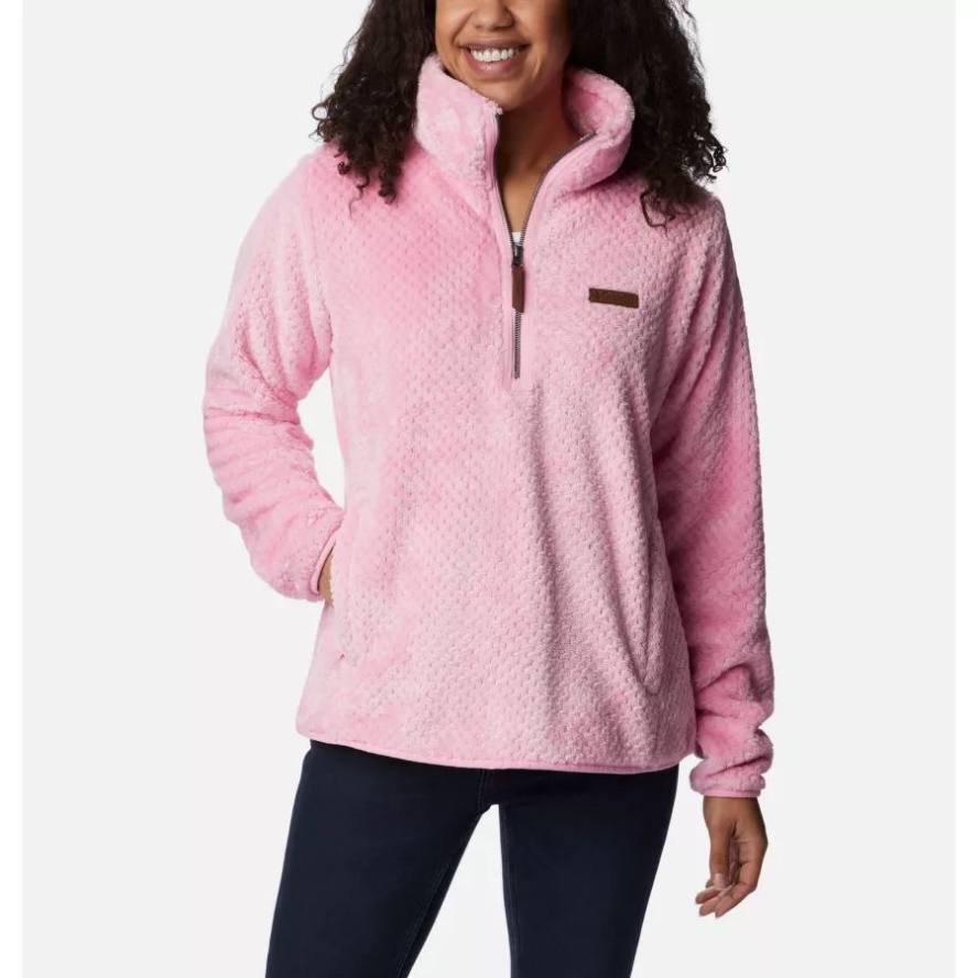 Wild Rose Women's Fire Side Quarter Zip Sherpa Fleece Columbia Sale