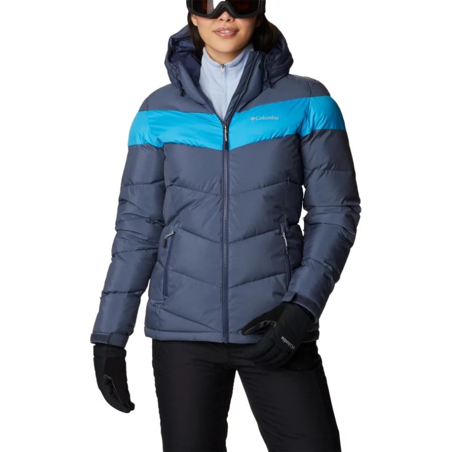 Women's Abbott Peak Insulated Waterproof Ski Jacket Nocturnal Sheen/Blue Chill Columbia Sale