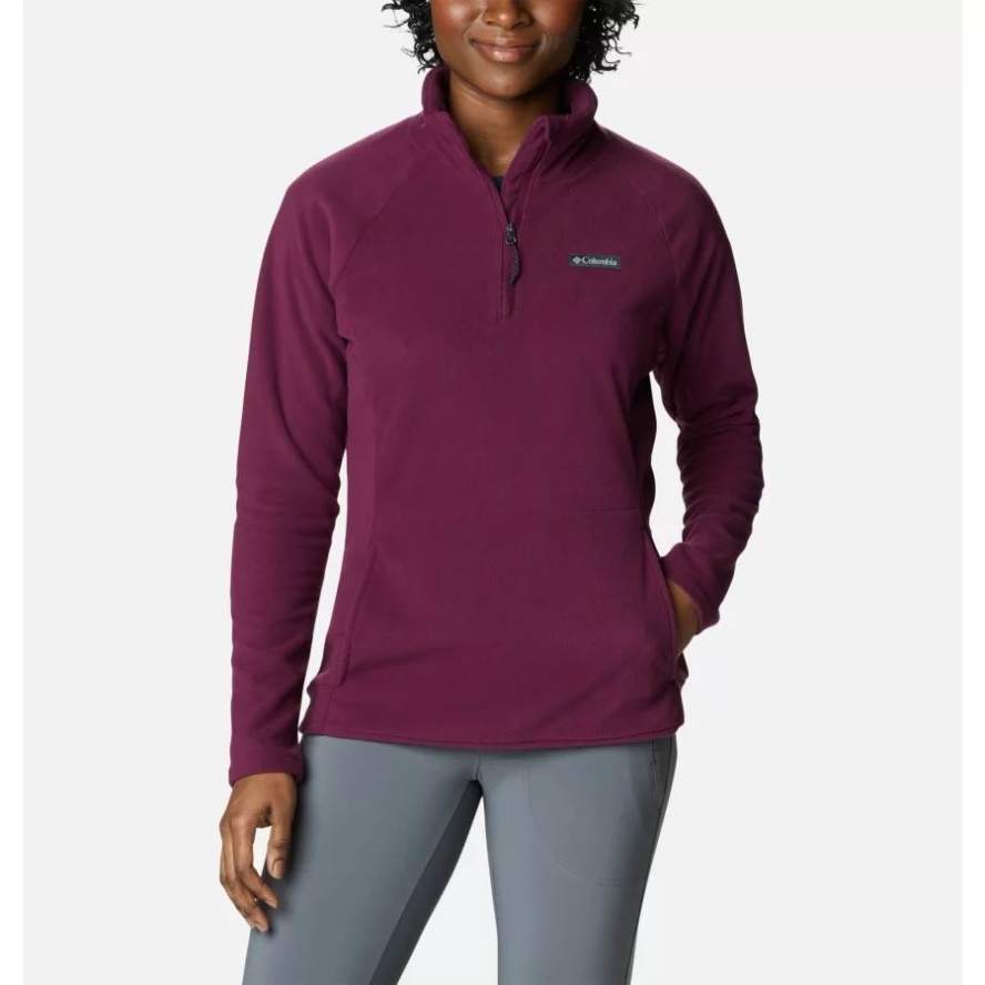 Women's Ali Peak II Quarter Zip Fleece Pullover Columbia Sale Brand Marionberry