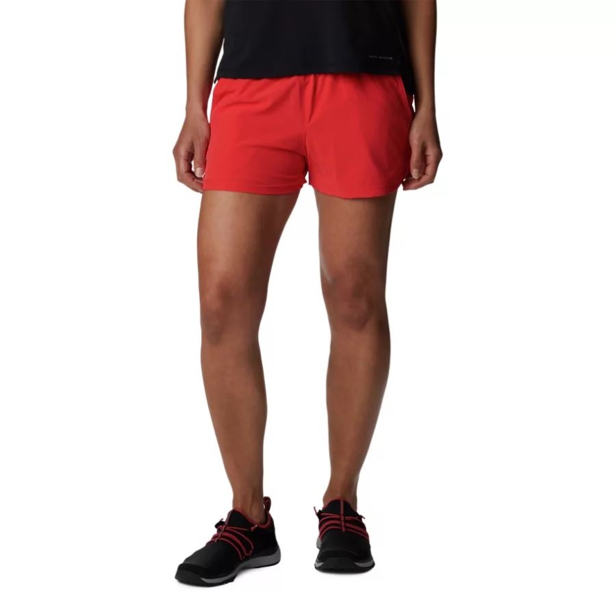 Women's Alpine Chill Zero Multisport Shorts Columbia Sale Red Hibiscus