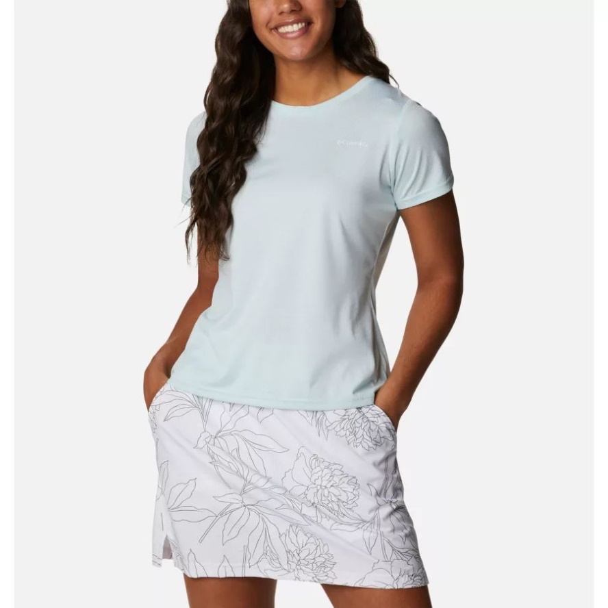 Women's Alpine Chill Zero Technical T-Shirt Columbia Sale Icy Morn Heather