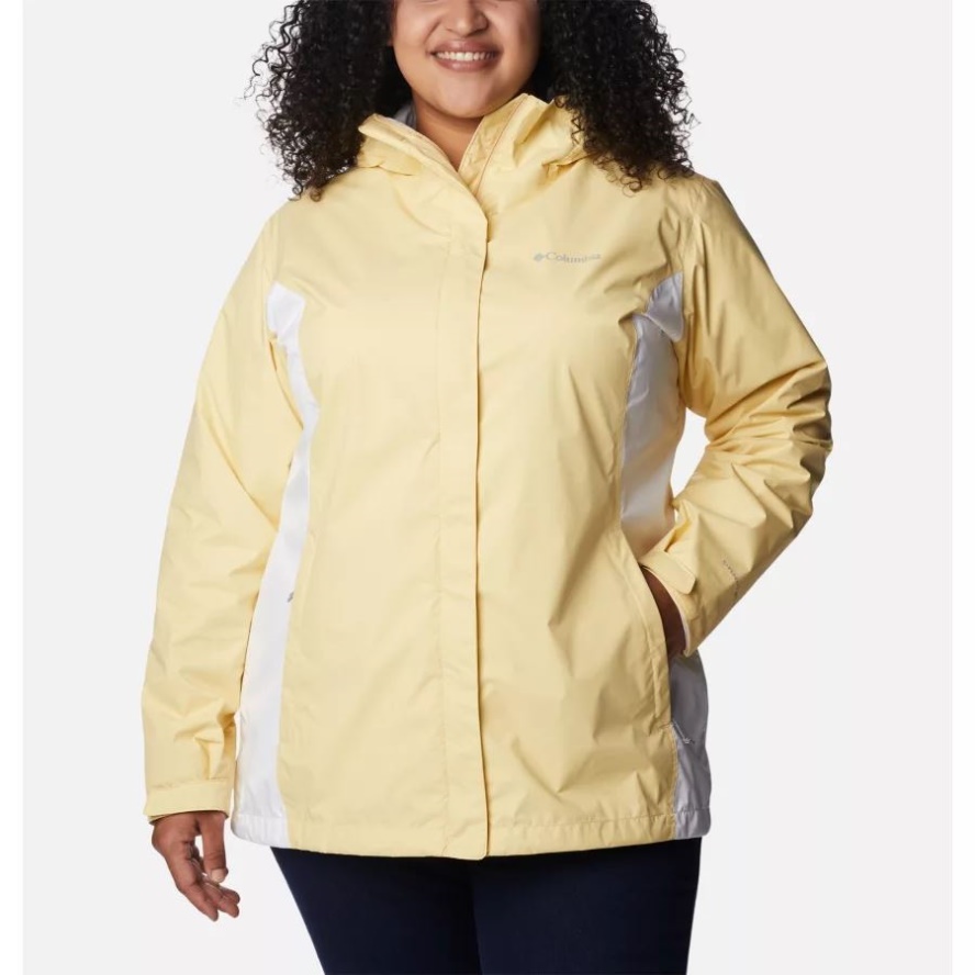 Women's Arcadia II Jacket Plus Size Columbia Sale Cornstalk/White