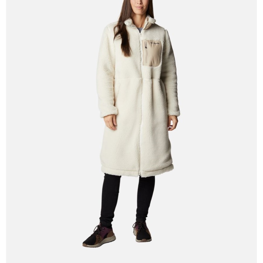 Women's Archer Ridge Long Jacket Columbia Sale Chalk/Ancient Fossil
