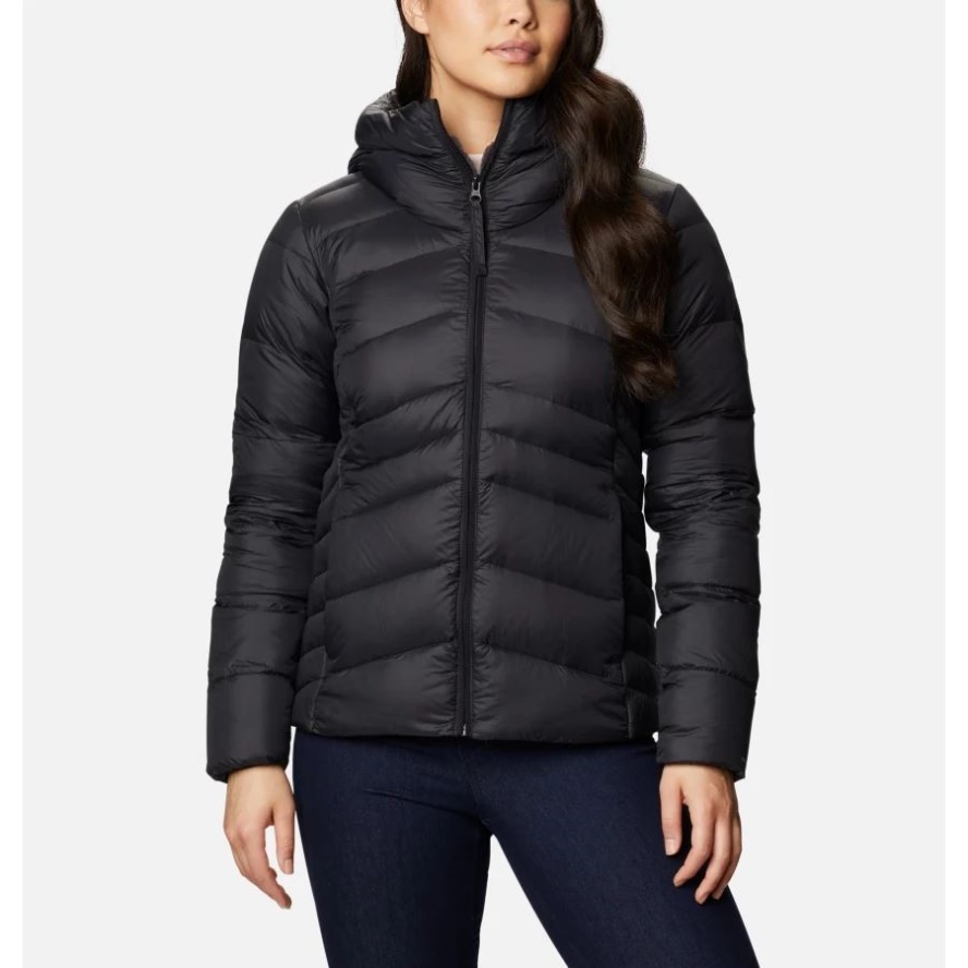 Women's Autumn Park Down Hooded Jacket Columbia Sale Black
