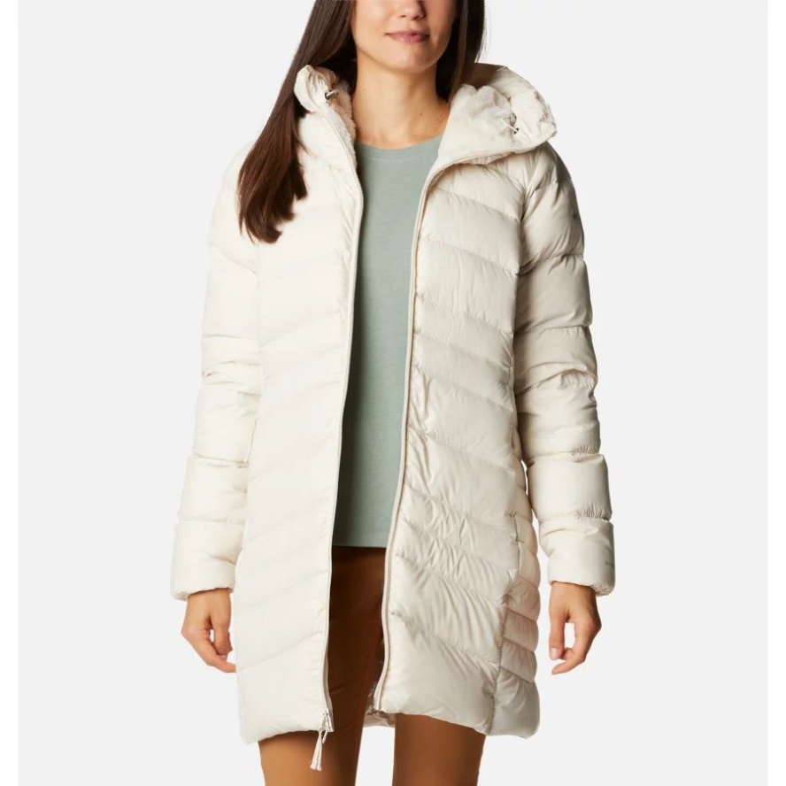Women's Autumn Park Down Long Jacket Chalk Columbia Sale