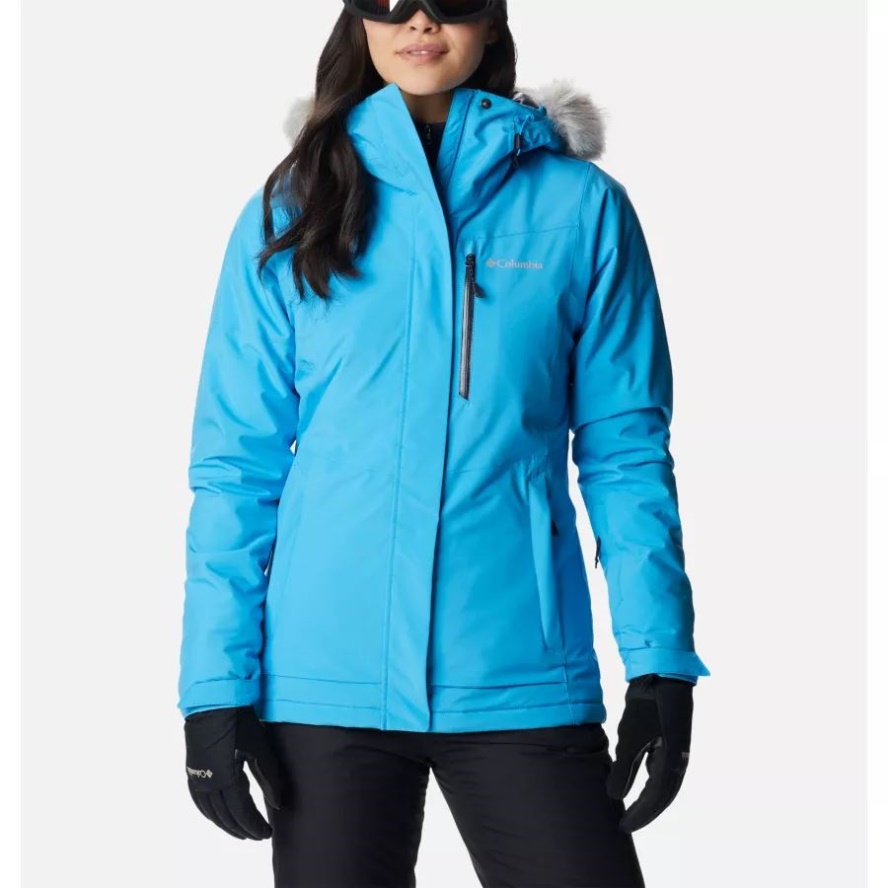 Women's Ava Alpine Waterproof Ski Jacket Blue Chill Columbia Sale