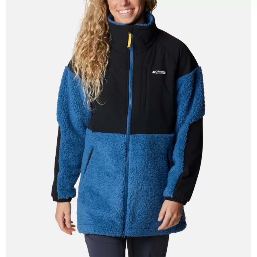 Women's Ballistic Ridge Full Zip Fleece Jacket Columbia Sale Impulse Blue/Black