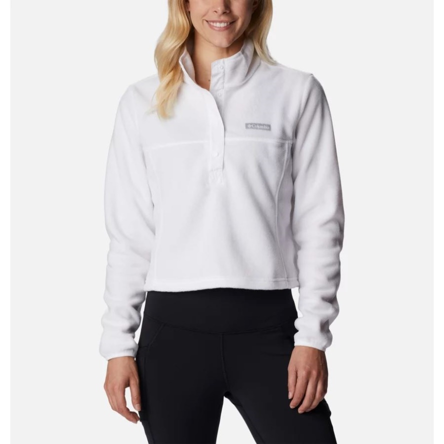 Women's Benton Springs Cropped Fleece White Columbia Sale