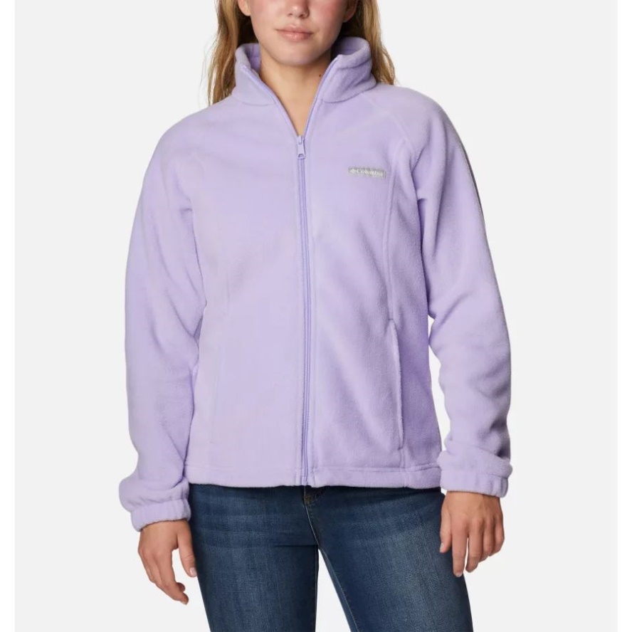 Women's Benton Springs Full Zip Fleece Jacket Columbia Sale Frosted Purple