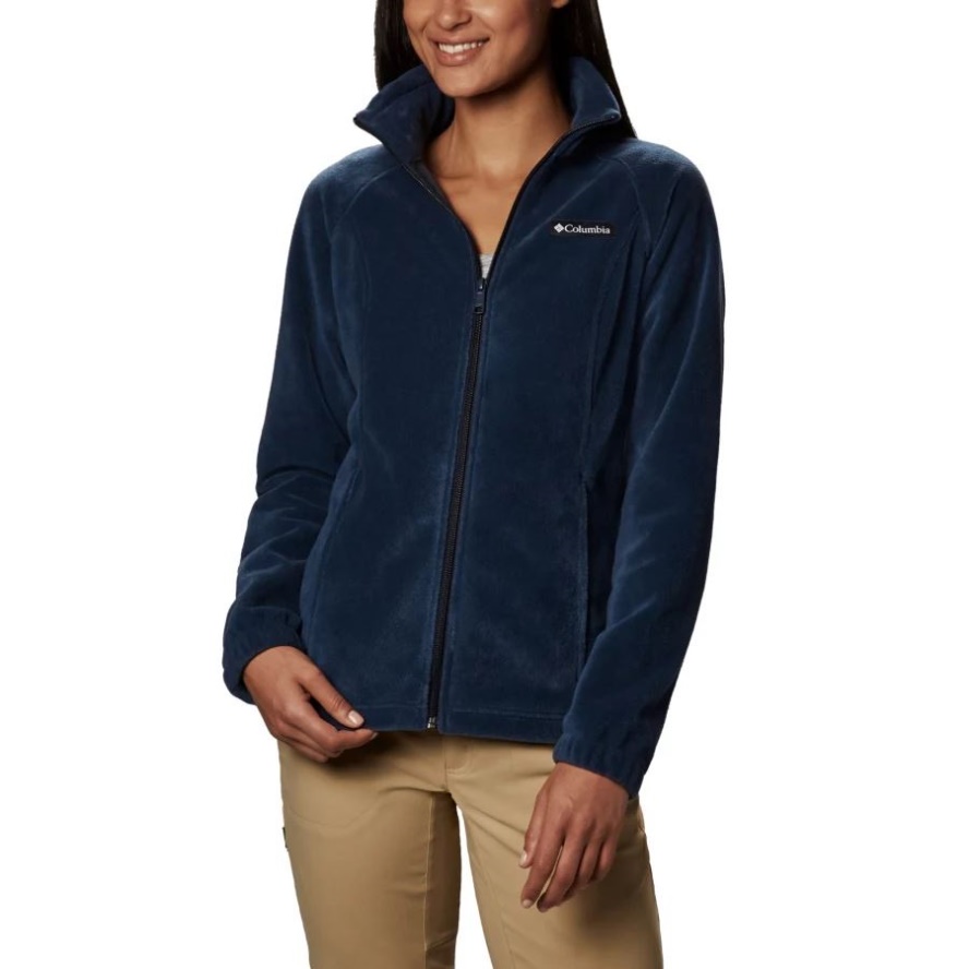 Women's Benton Springs Full Zip Fleece Petite Columbia Sale Navy Columbia Sale
