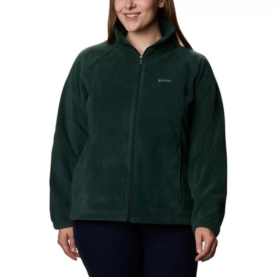 Women's Benton Springs Full Zip Plus Size Columbia Sale Spruce