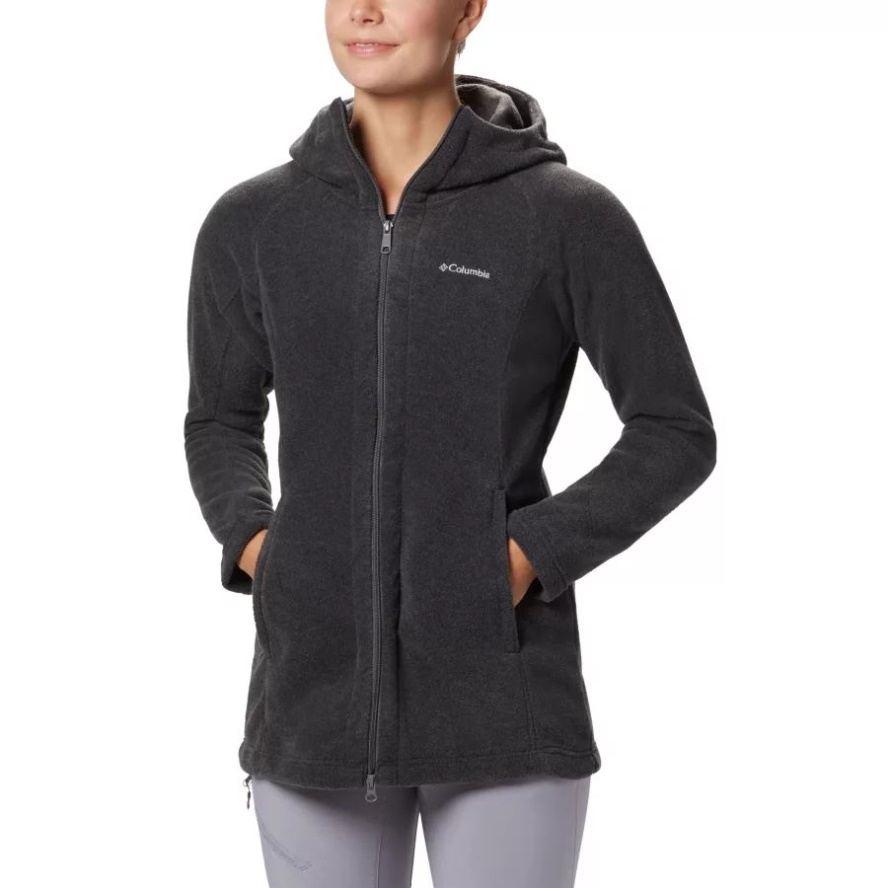 Women's Benton Springs II Long Hoodie Columbia Sale Charcoal Heather