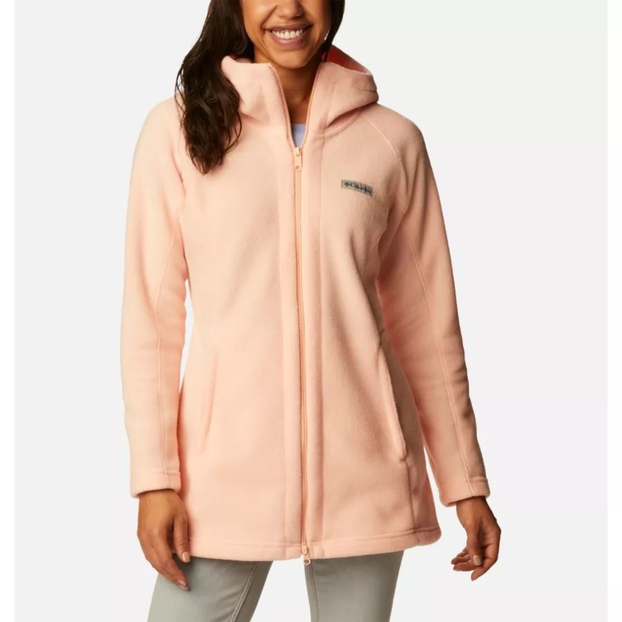 Women's Benton Springs II Long Hoodie Columbia Sale Peach Blossom