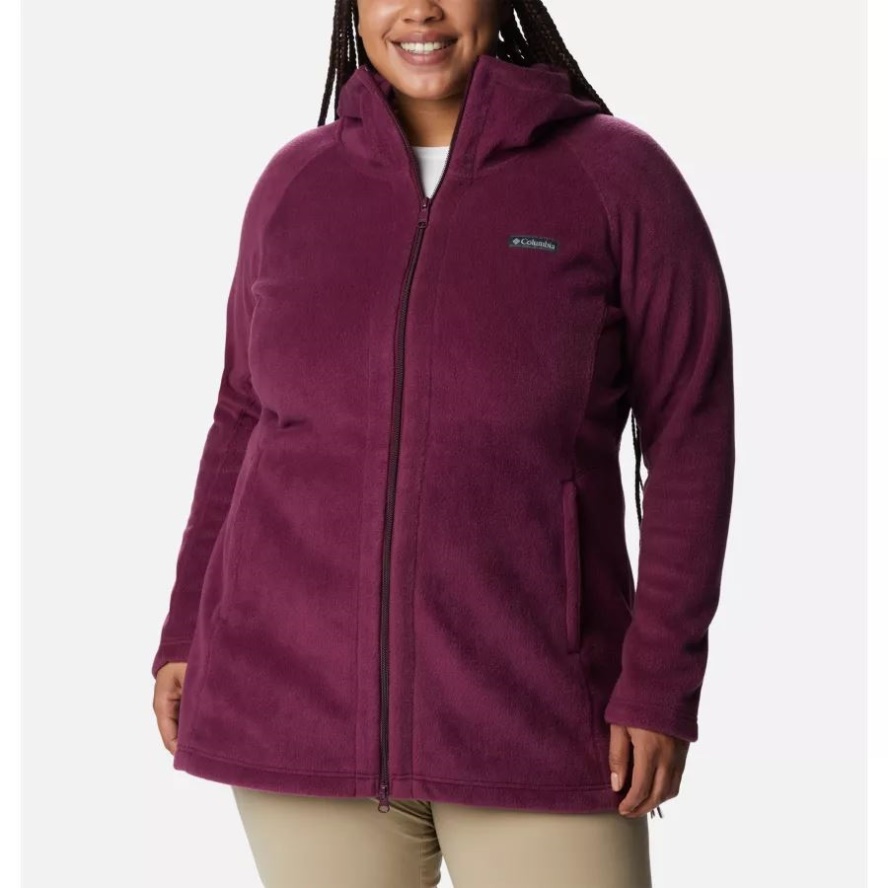 Women's Benton Springs II Long Hoodie Plus Size Columbia Sale Marionberry