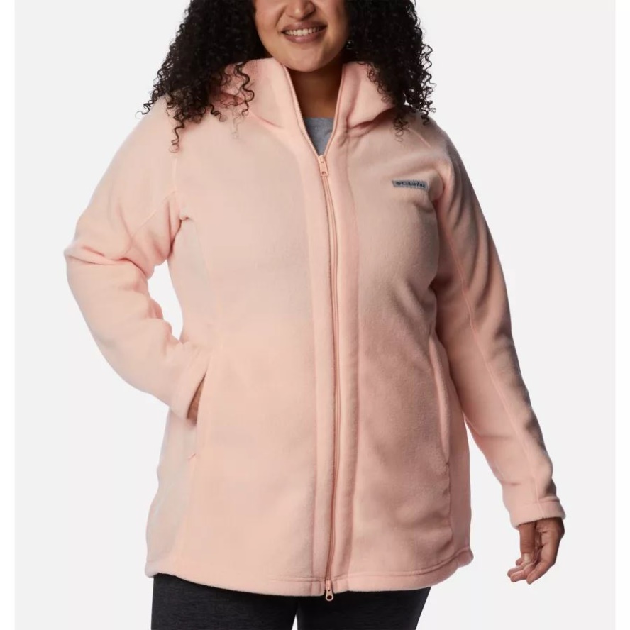 Women's Benton Springs II Long Hoodie Plus Size Columbia Sale Peach Blossom