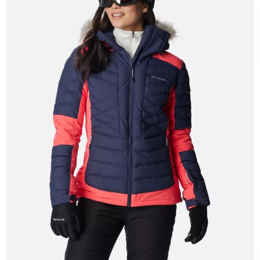 Women's Bird Mountain Omni-Heat Infinity Insulated Jacket Nocturnal/Neon Sunrise Columbia Sale