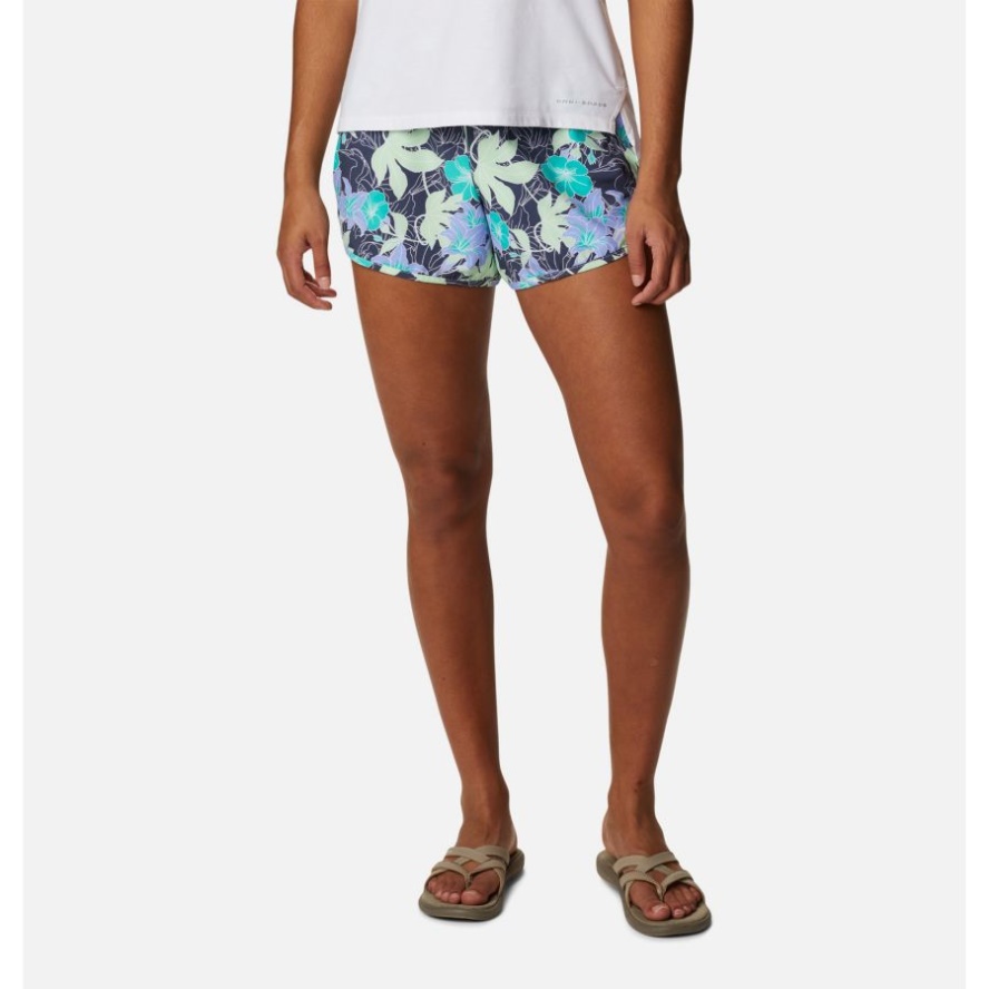 Women's Bogata Bay Stretch Printed Shorts Columbia Sale Key West Lakeshore Flora