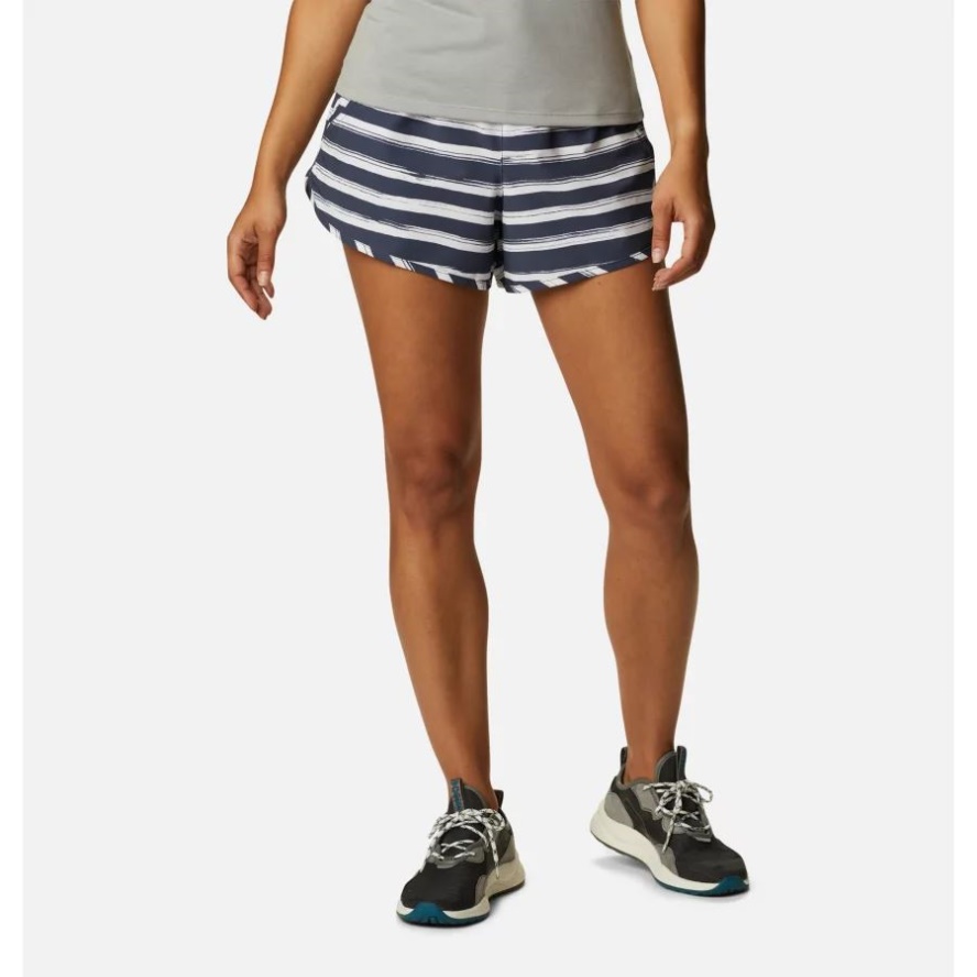 Women's Bogata Bay Stretch Printed Shorts Nocturnal Brush Stripe Columbia Sale