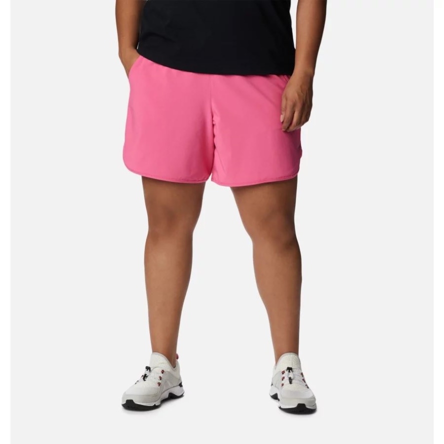 Women's Bogata Bay Stretch Shorts Plus Size Columbia Sale Wild Geranium