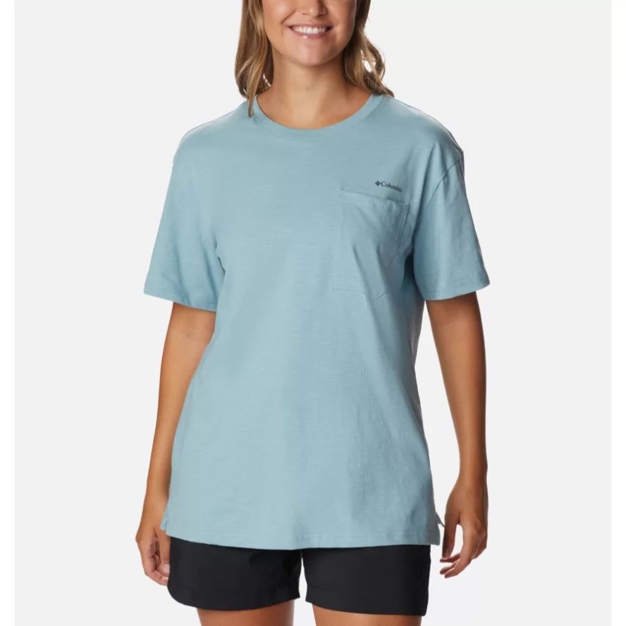 Women's Break It Down T-Shirt Stone Blue Columbia Sale