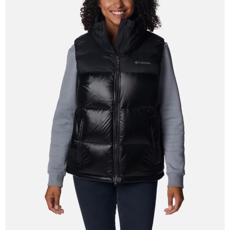 Women's Bulo Point Down Puffer Vest Black Columbia Sale