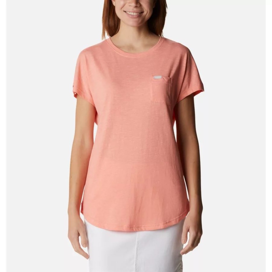 Women's Cades Cape T-Shirt Columbia Sale Coral Reef