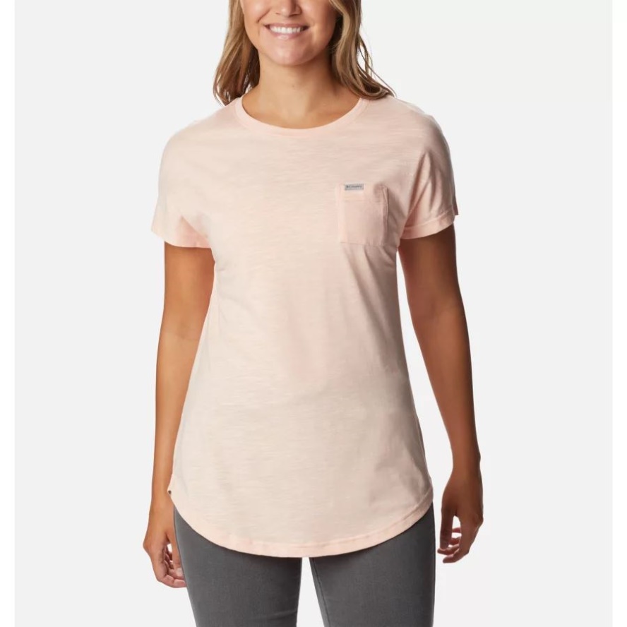 Women's Cades Cape T-Shirt Peach Blossom Columbia Sale