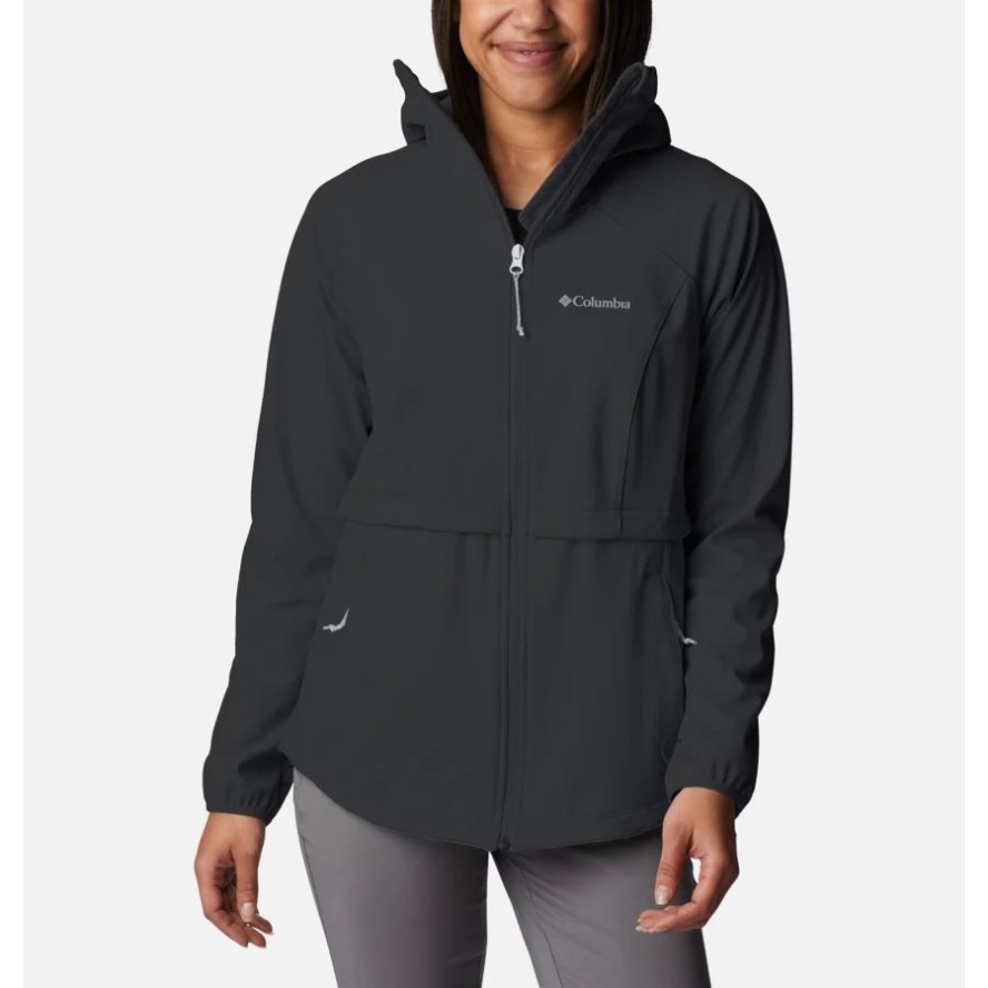 Women's Canyon Meadows Softshell Hooded Walking Jacket Columbia Sale Black