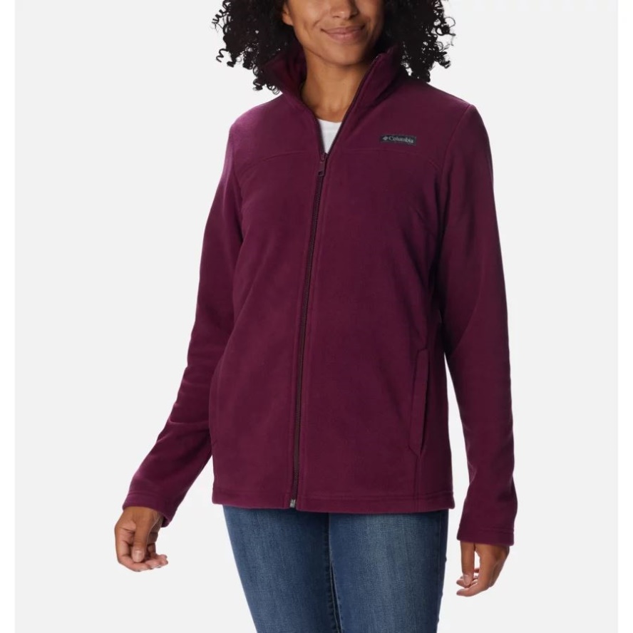 Women's Castle Dale Full Zip Fleece Jacket Columbia Sale Marionberry