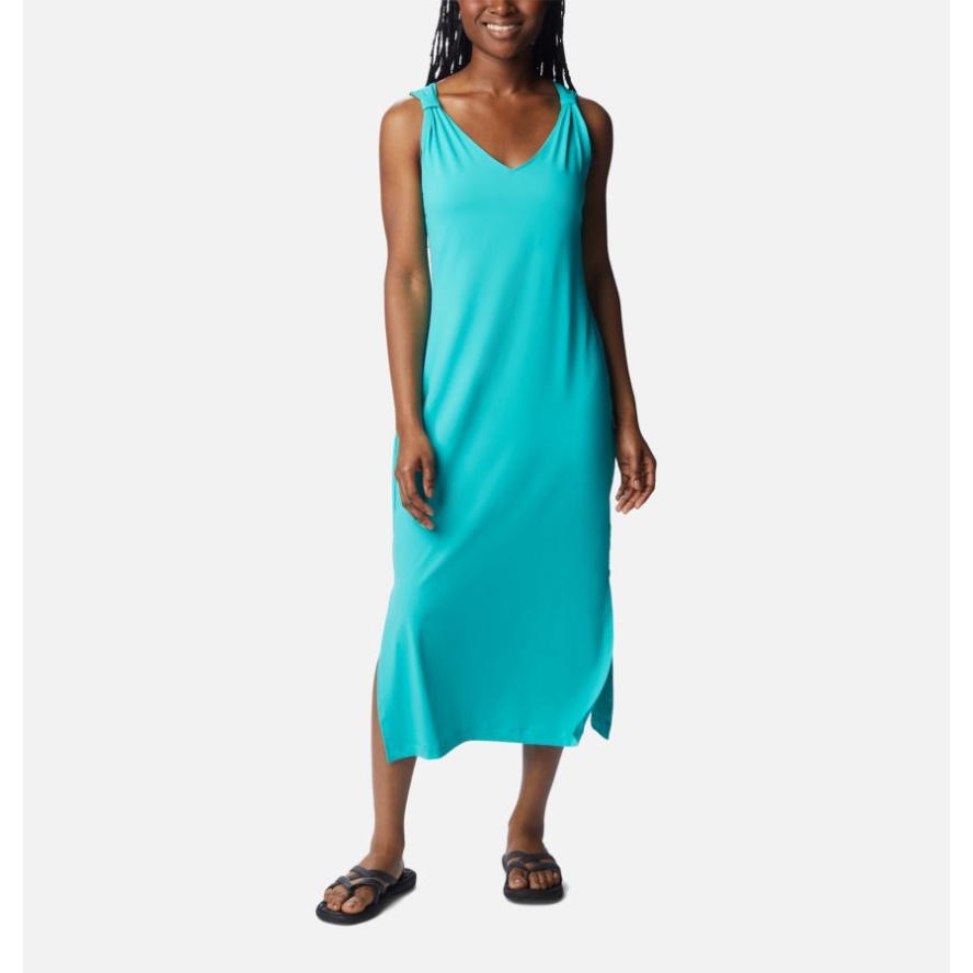 Women's Chill River Maxi Dress Columbia Sale Bright Aqua