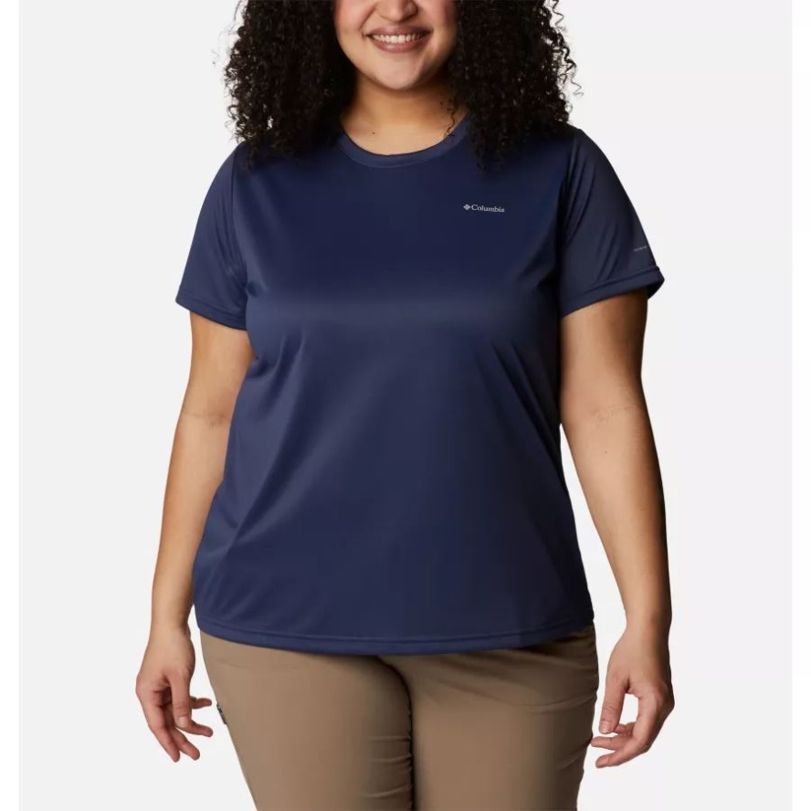 Women's Columbia Sale Hike Short Sleeve Crew Shirt Plus Size Nocturnal Columbia Sale