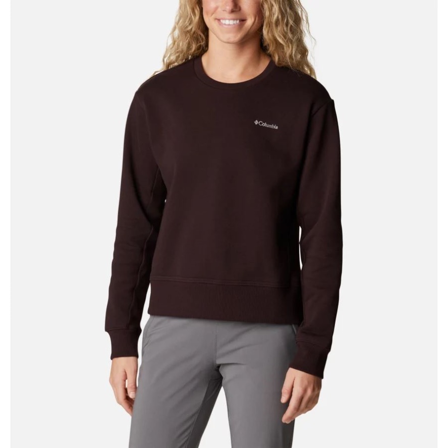 Women's Columbia Sale Lodge Crew IV Sweatshirt New Cinder Columbia Sale